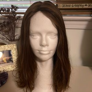 European hair wig 17 inches rip in front of cap